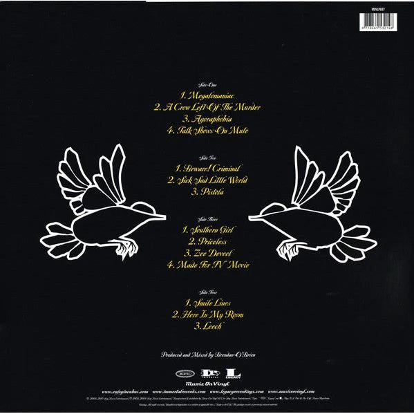 Incubus- A Crow Left Of The Murder.  Heavyweight Double 180g Vinyl.