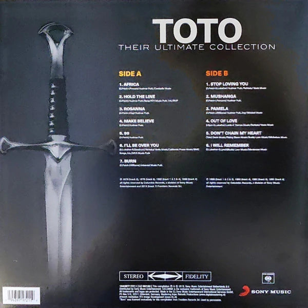 Toto- Their Ultimate Collection vinyl