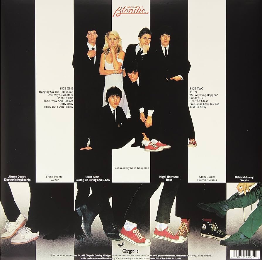 Blondie- Parallel Lines. Heavyweight 180g Gatefold vinyl with MP3 download code