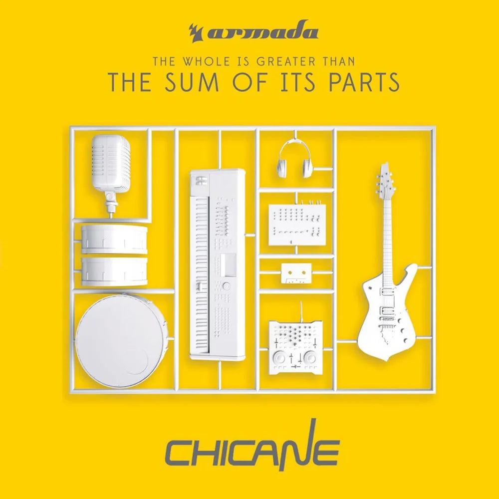 Chicane- The Whole Is Greater Than The Sum Of Its Parts. Limited Edition White Marbled double 180g vinyl