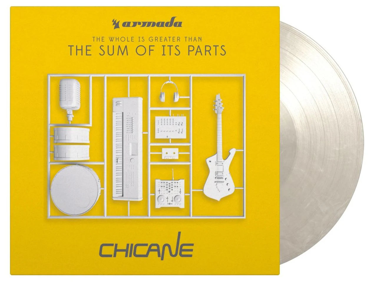 Chicane- The Whole Is Greater Than The Sum Of Its Parts. Limited Edition White Marbled double 180g vinyl