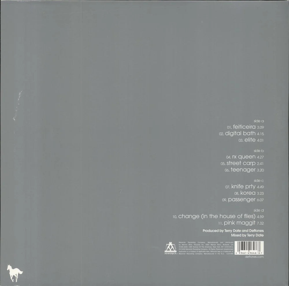 Deftones- White Pony. Double LP Black Gatefold Vinyl