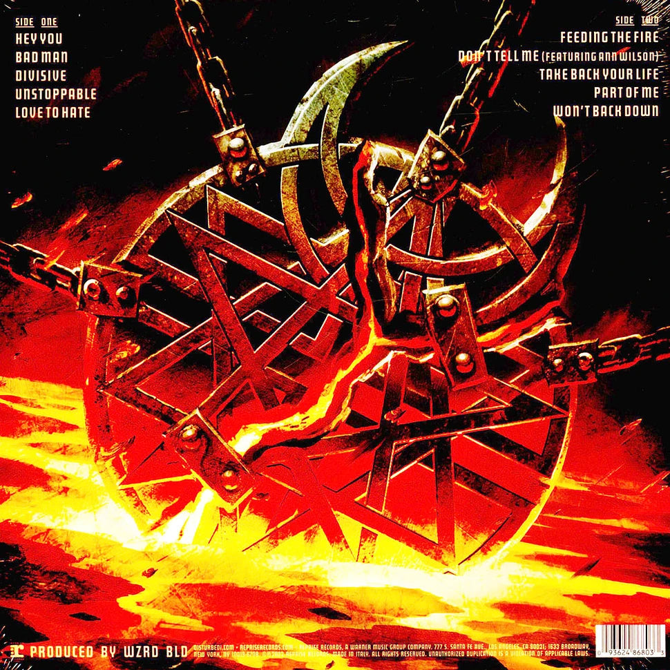 Disturbed- Divisive. Limited Edition Silver Vinyl