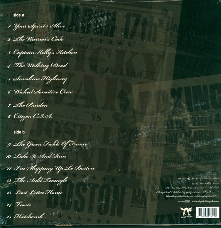 Dropkick Murphys- The Warriors Code, Black Vinyl.