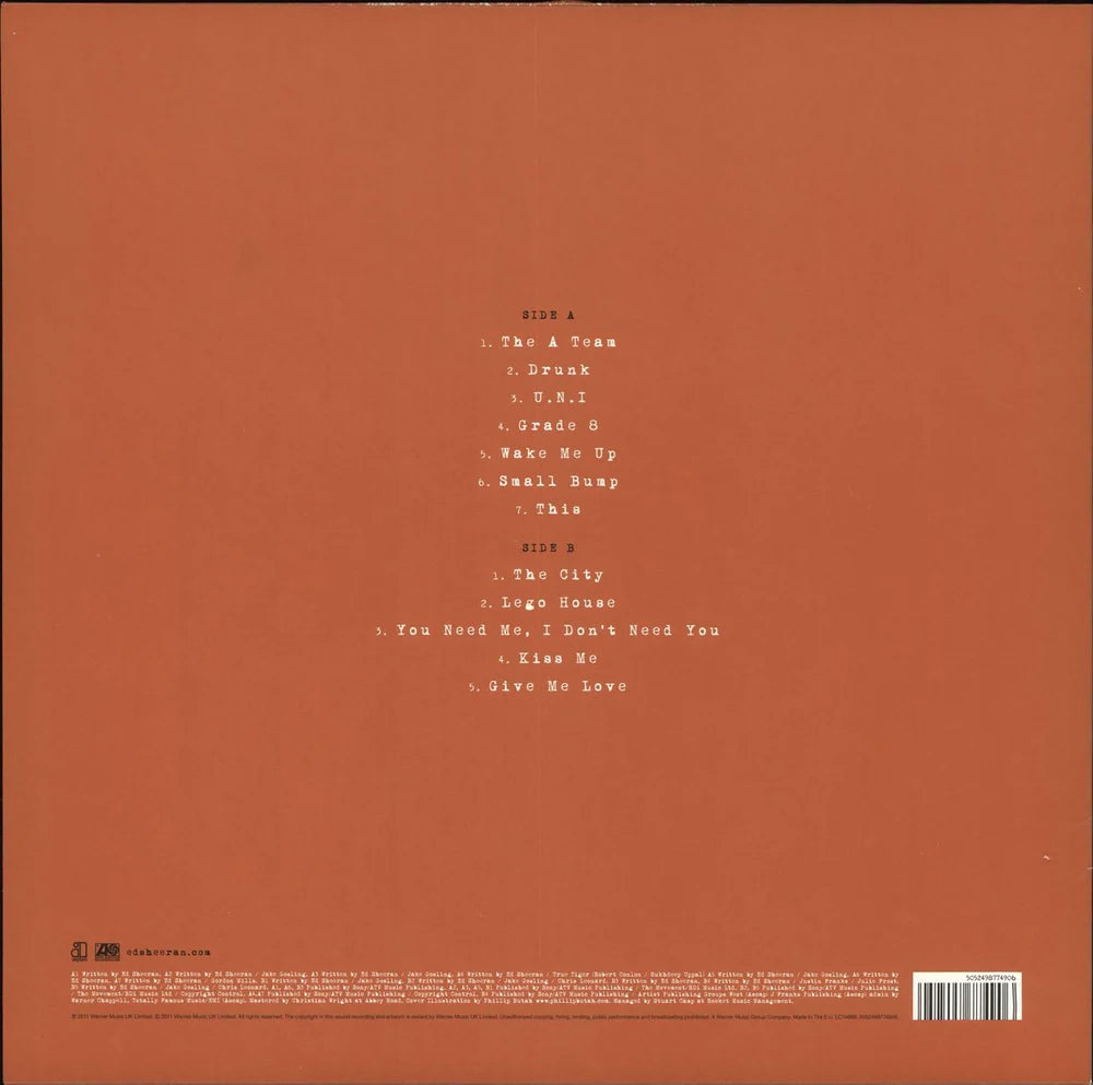 Ed Sheeran- Plus (+) vinyl