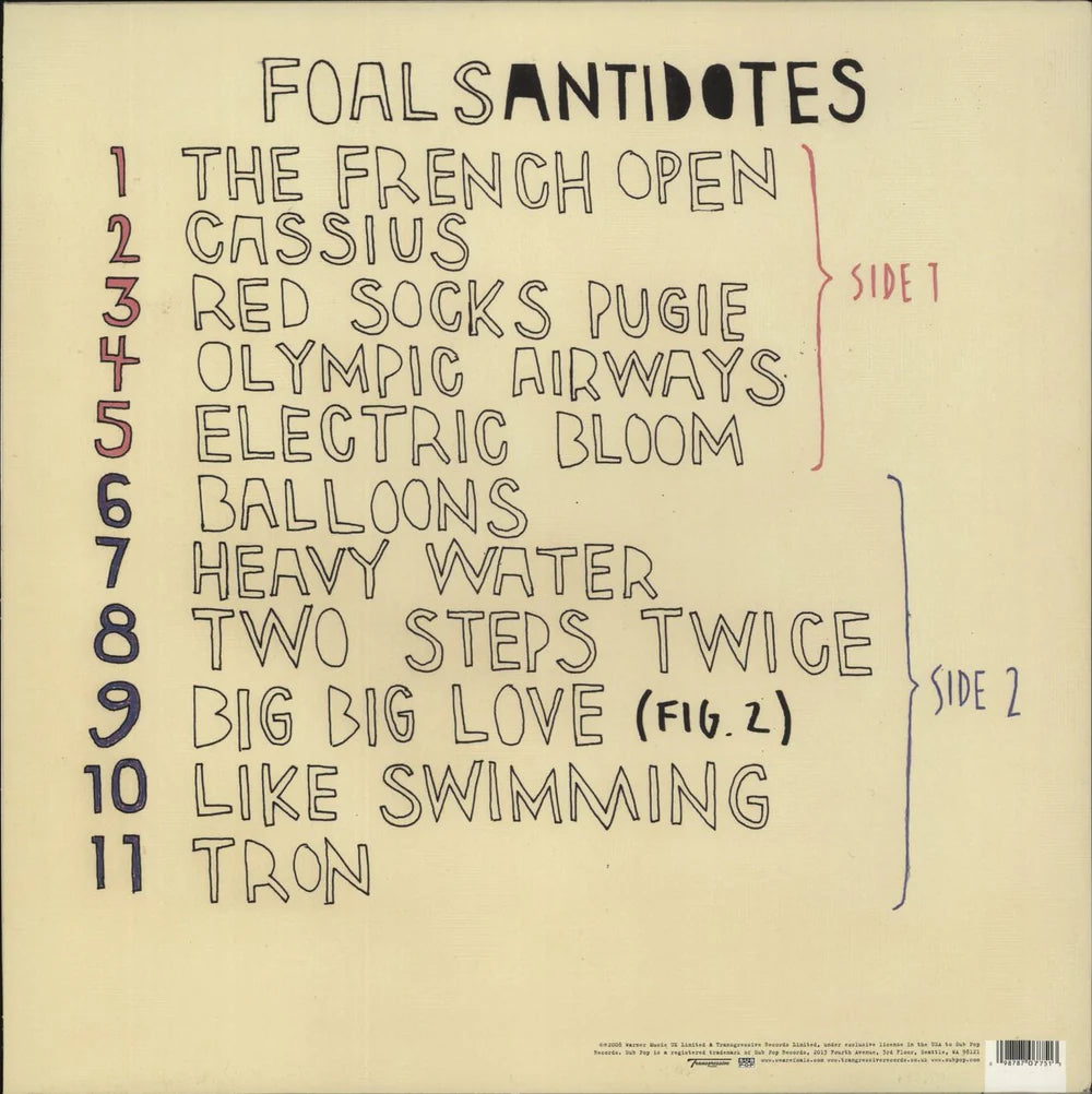 Foals- Antidotes. Black 140g Vinyl