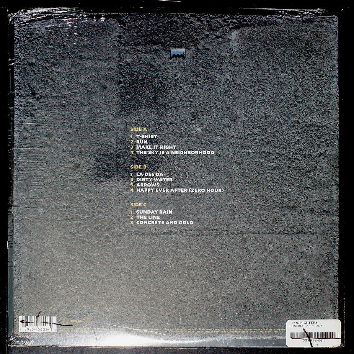 Foo Fighters- Concrete and Gold.  Limited Edition Double LP, with Etched 4th side + MP3 download