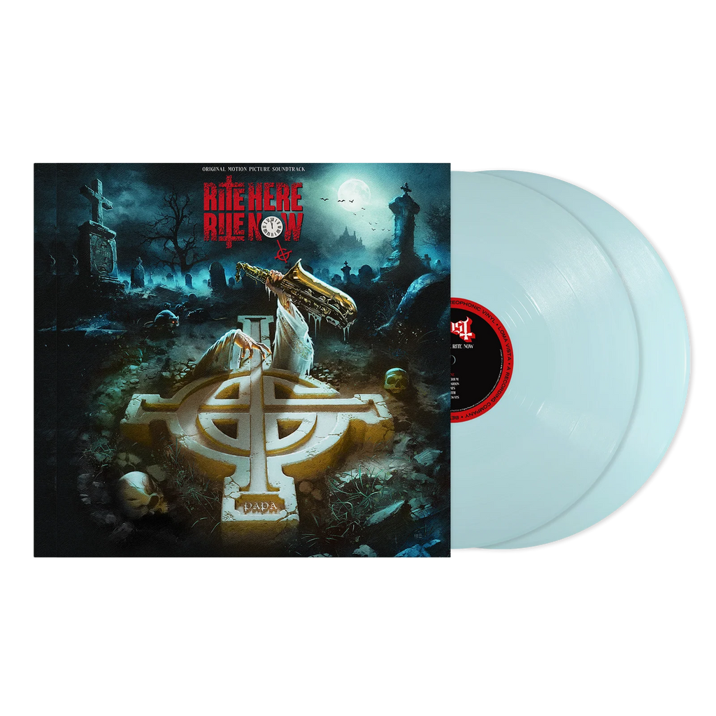 Ghost- Rite Here Rite Now. Limited Edition Baby Blue 2LP Vinyl, Inc' 16 Page Booklet & Poster