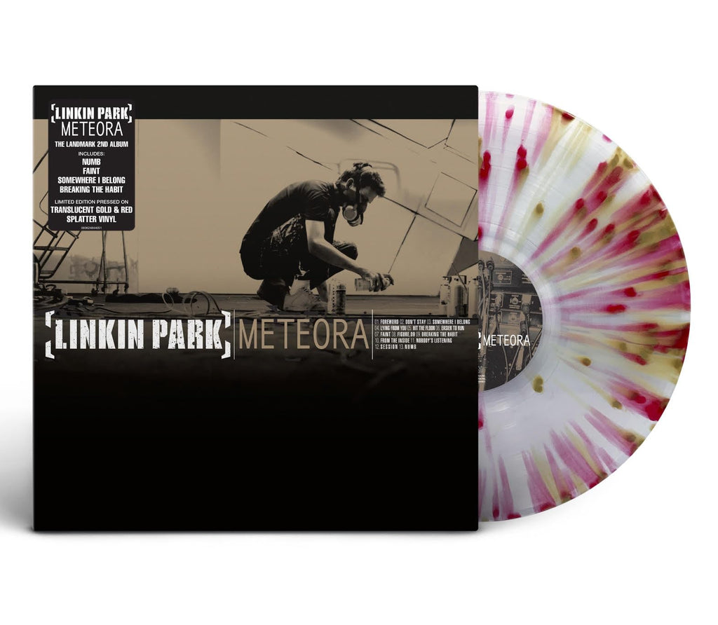 Linkin Park- Meteora. Limited Edition, Red & Gold Splatter, Gatefold Vinyl