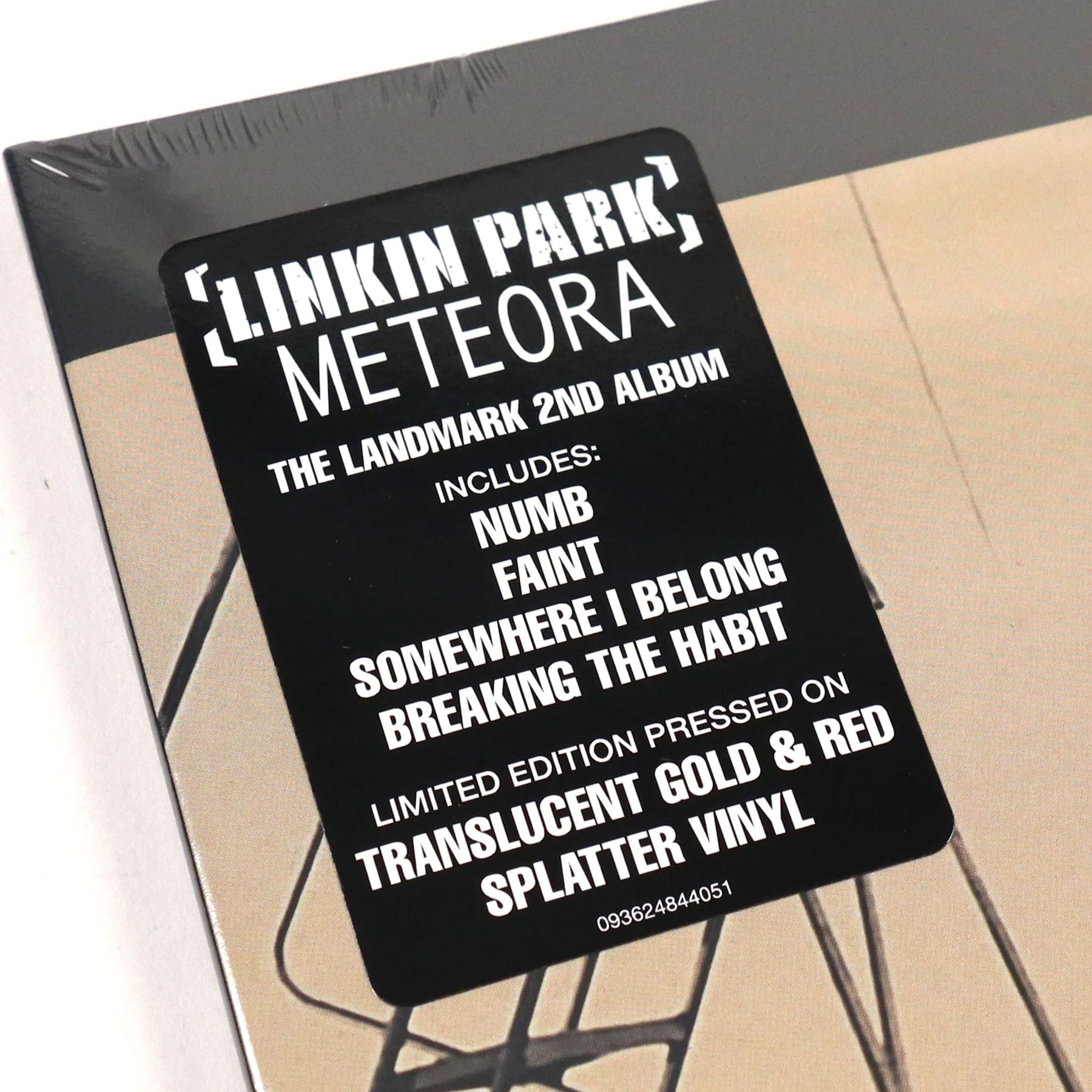 Linkin Park- Meteora. Limited Edition, Red & Gold Splatter, Gatefold Vinyl