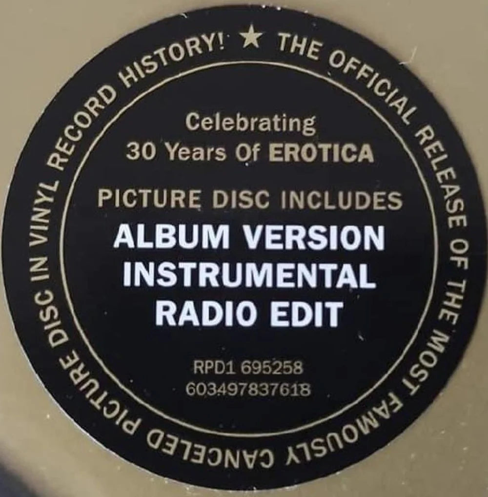Madonna- Erotica 12", Limited Edition Picture Disc 30th Anniversary 12" Vinyl