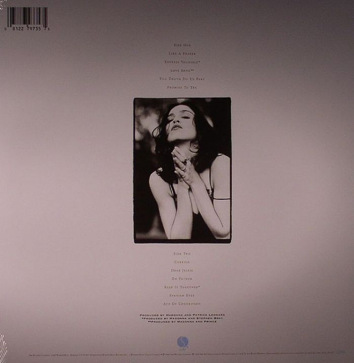 Madonna- Like A Prayer.  Remastered Black Vinyl