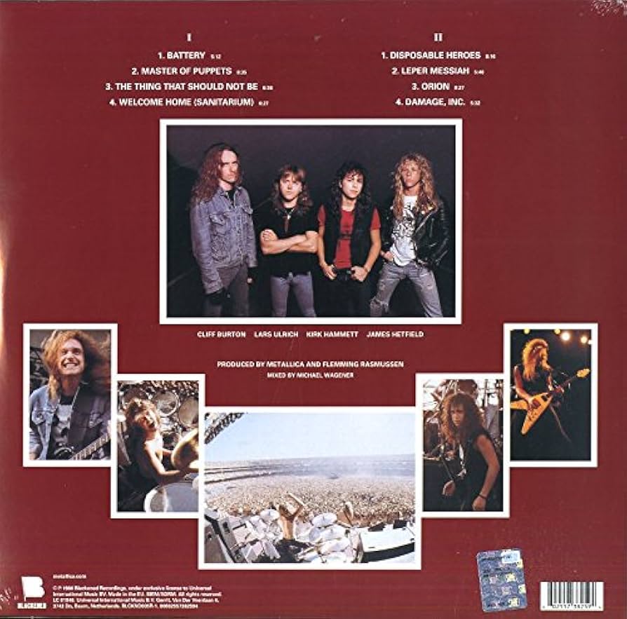 Metallica- Master Of Puppets. (OBEY YOUR REMASTER!) Official Remastered Black 180g Vinyl