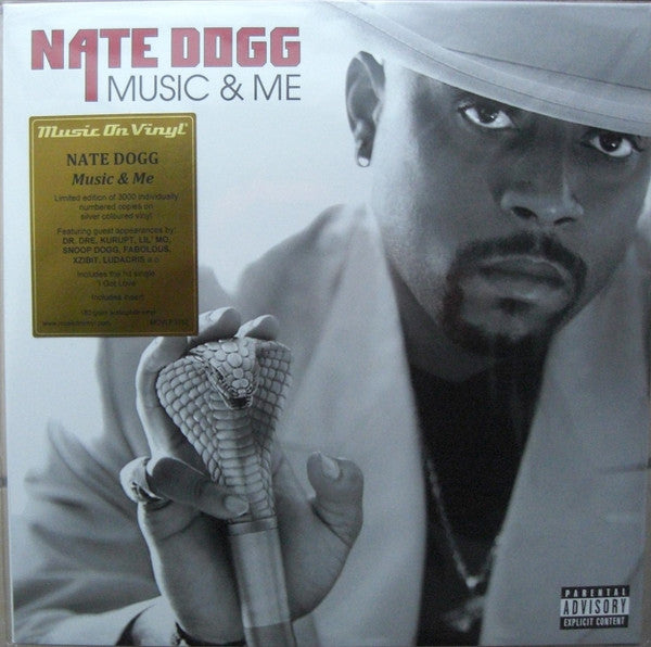 Nate Dogg- Music & Me. Limited Edition Silver, Double 180g Audiophile Vinyl