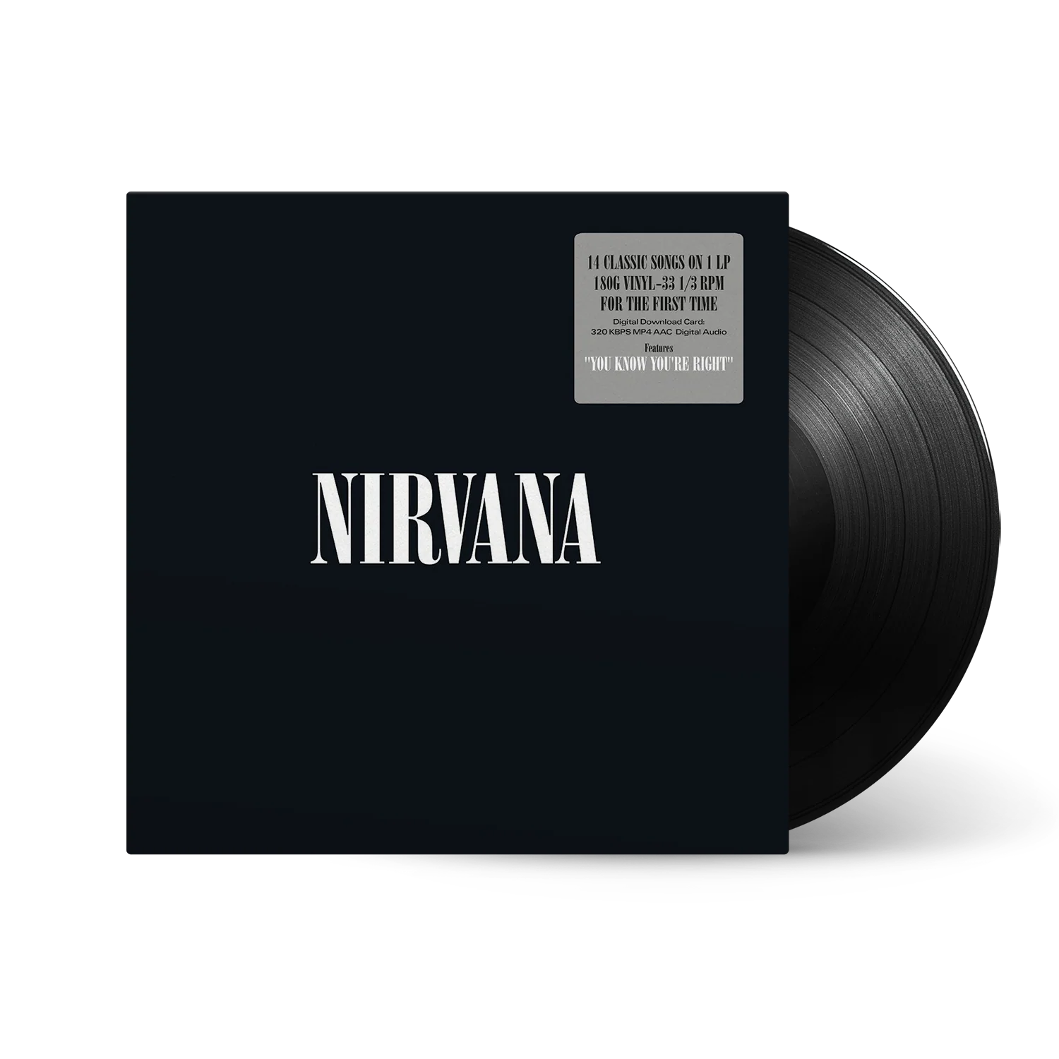 Nirvana: Nirvana.  Heavyweight 180g LP, Includes MP3 download Code