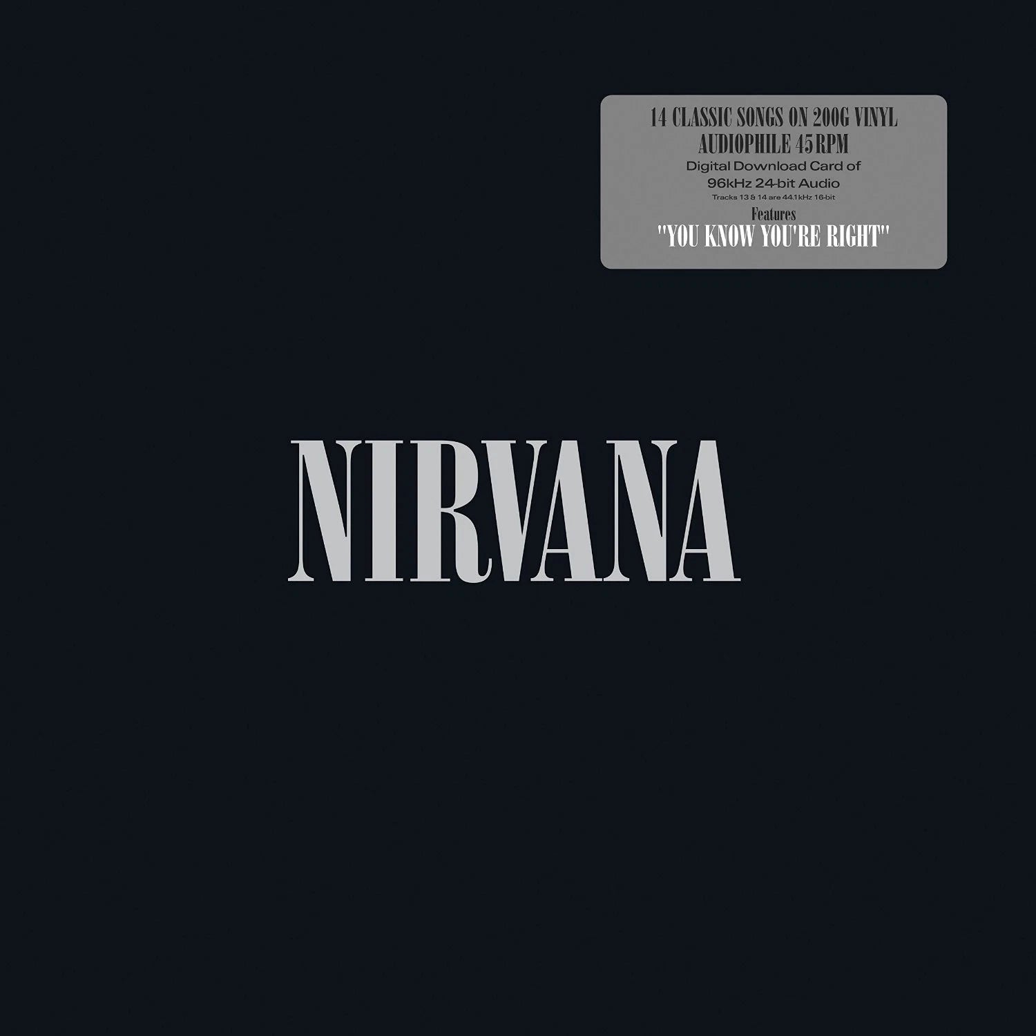 Nirvana-Nirvana. Double LP 180g vinyl with MP3 download code