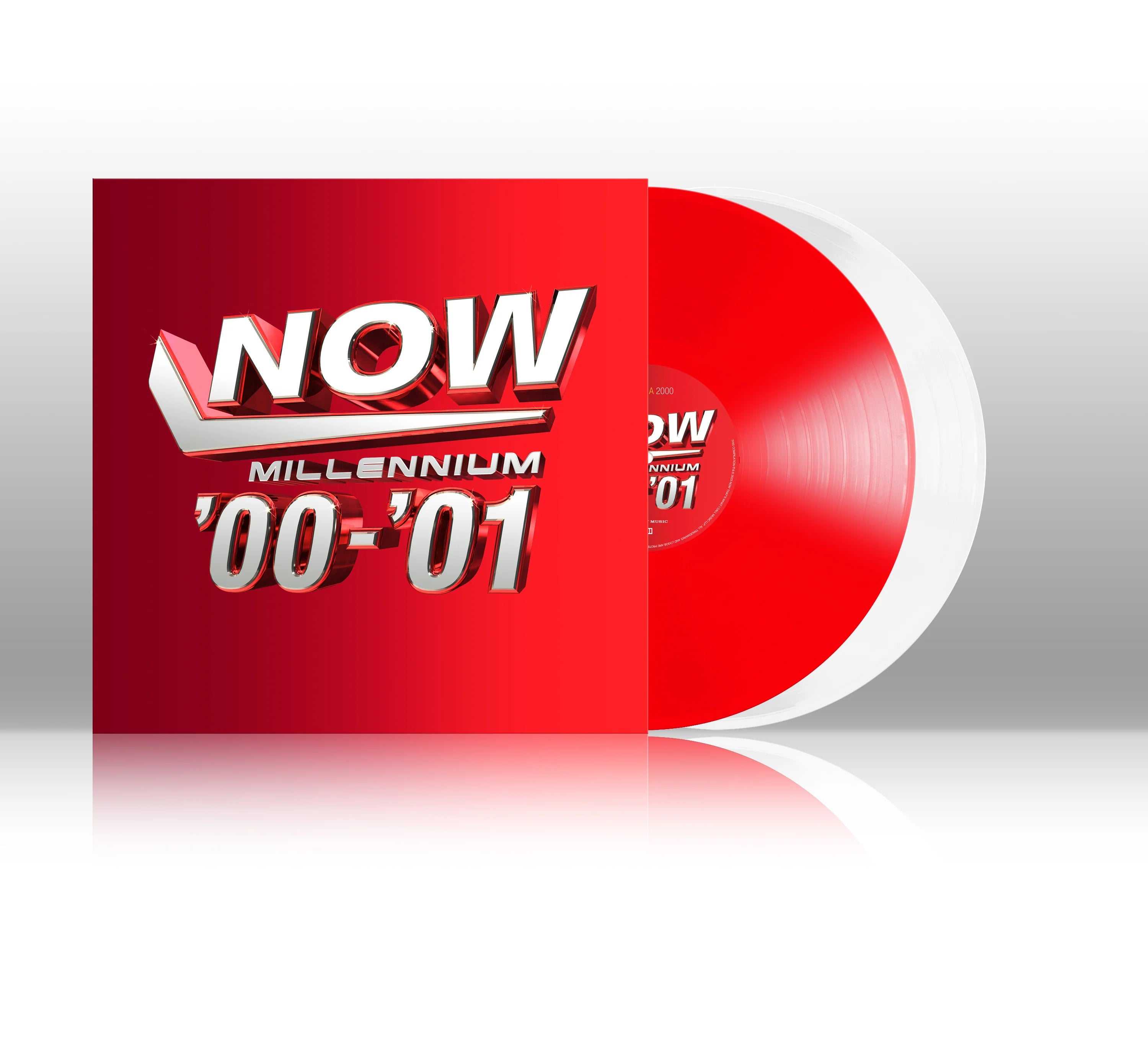 Now Millennium 00 - 01. Various Artists.  Red & White Heavyweight Vinyl