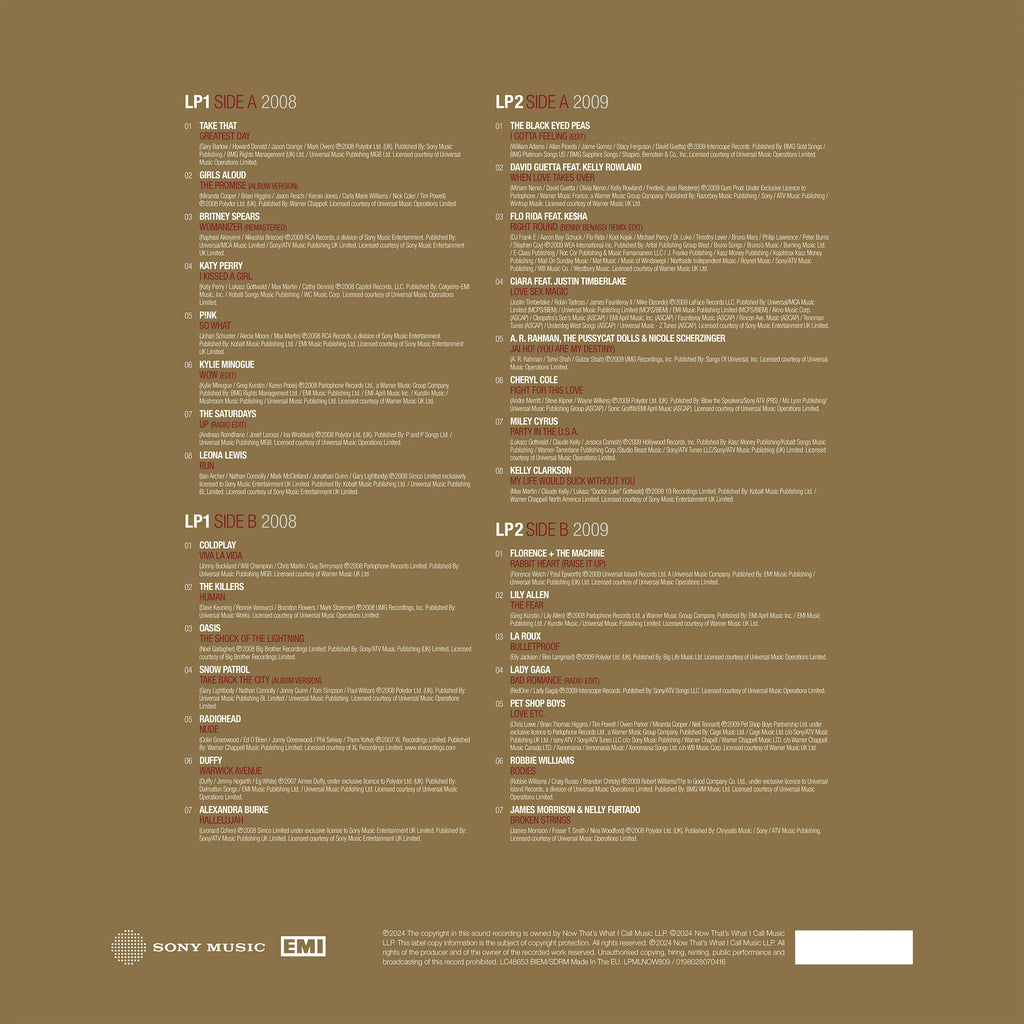 NOW Millennium 08' - 09' Various Artists. Double gold & white vinyl