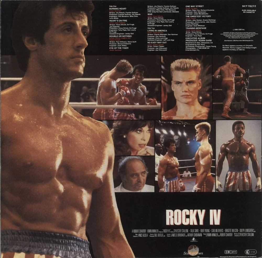 Rocky IV- Various Artists. Official Soundtrack on 180g Heavyweight Audiophile Vinyl 2016
