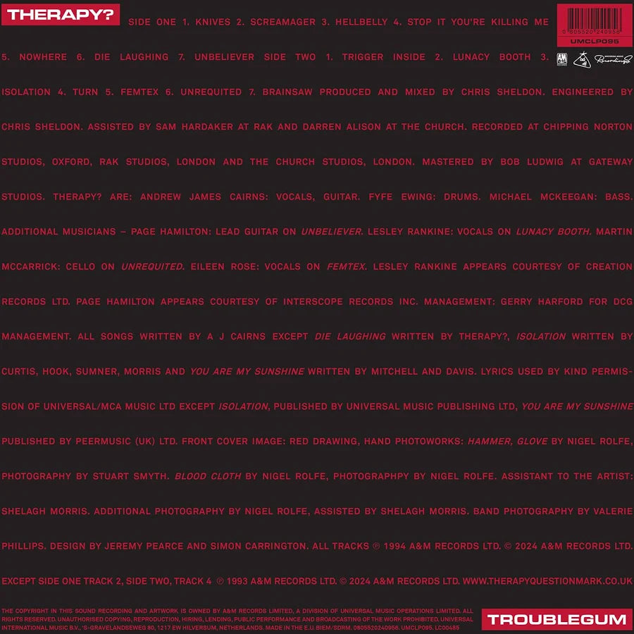 Therapy?-Troublegum 30th anniversary limited edition Caramel vinyl